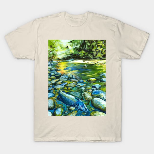 salmon spawn T-Shirt by StephaniePerryArt